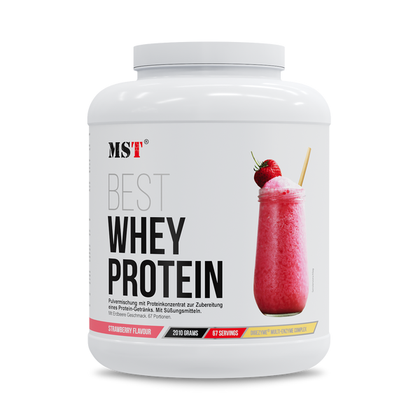 Protein Best Whey + Enzyme 2010 g Strawberry